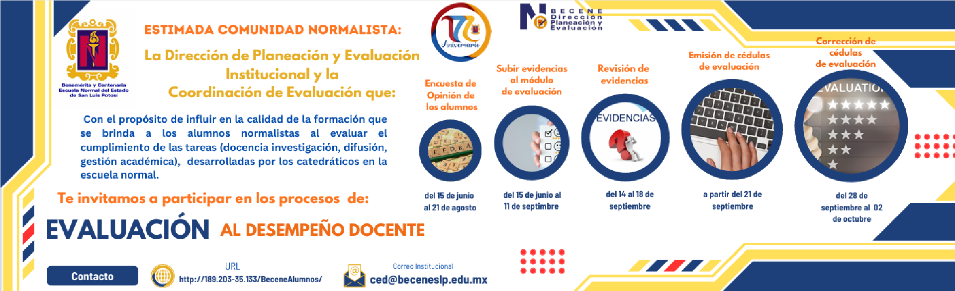 Evaluación al desempeño Docente.